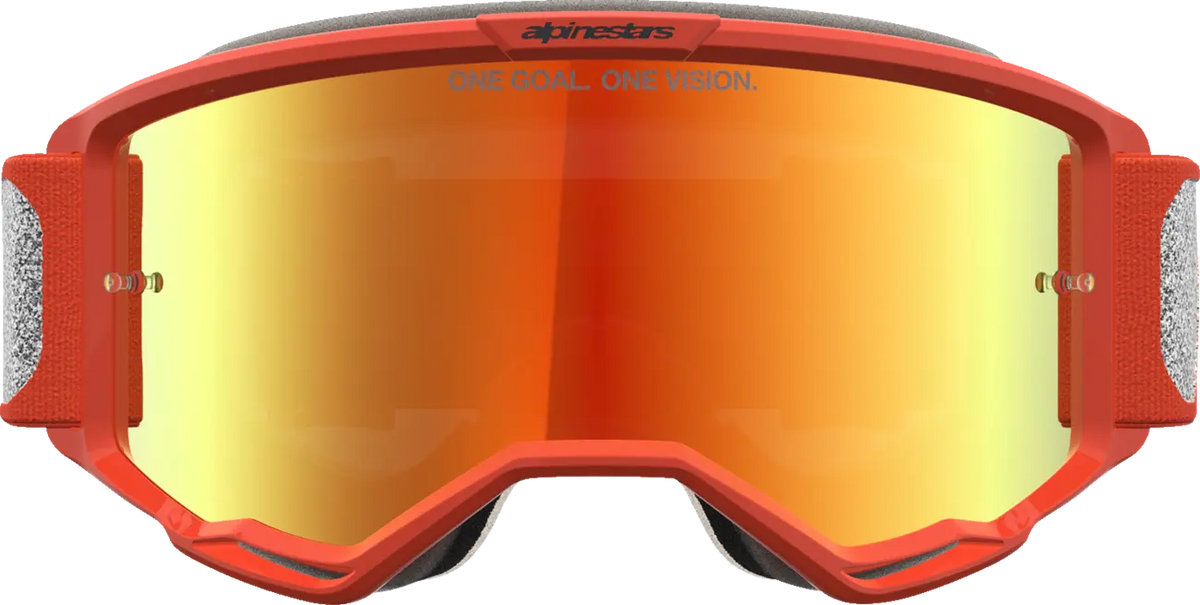 Alpinestars Vision 5 Rora Goggle Silver Orange Mirror-Red