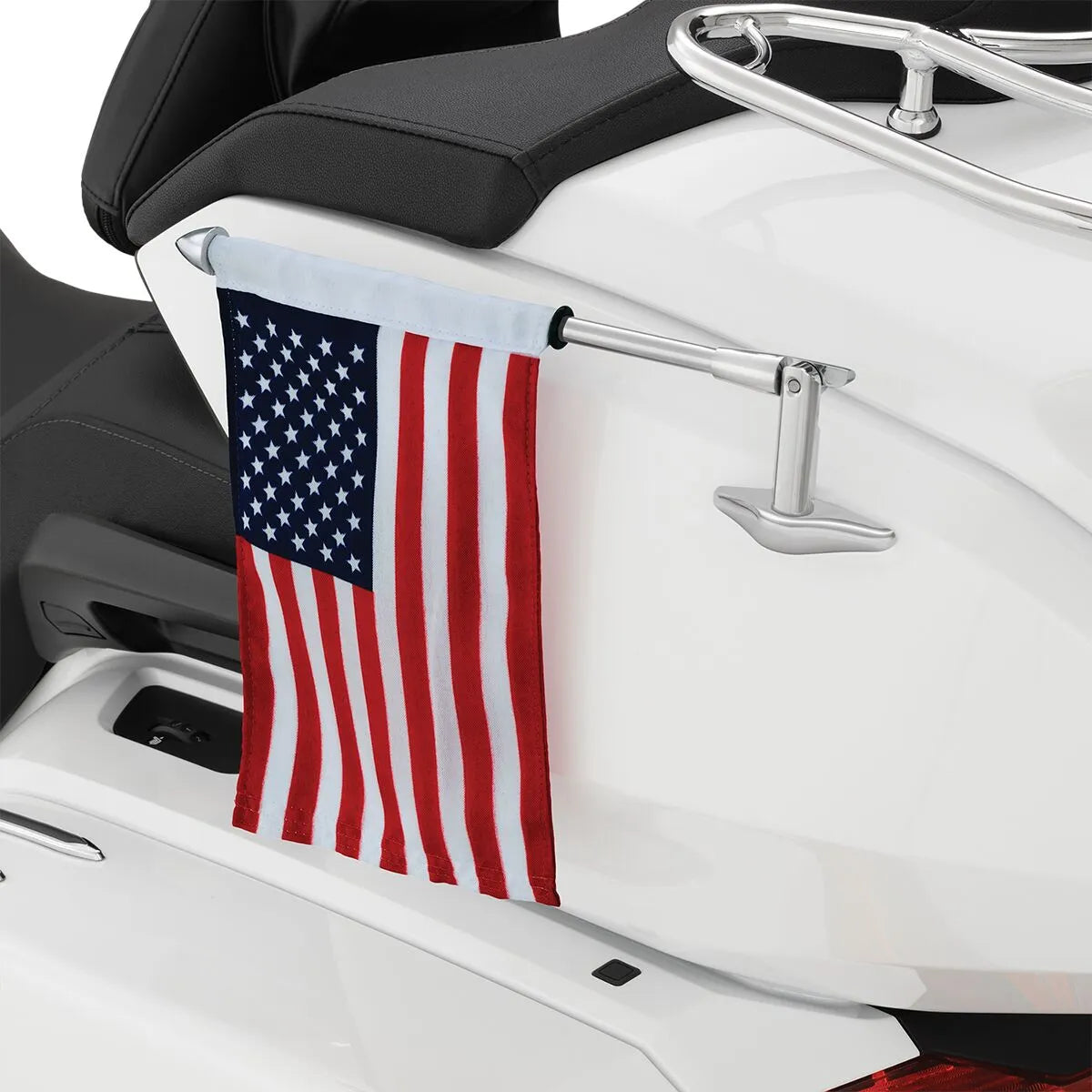 SHOW CHROME Folding Flag Pole for Trunk Side