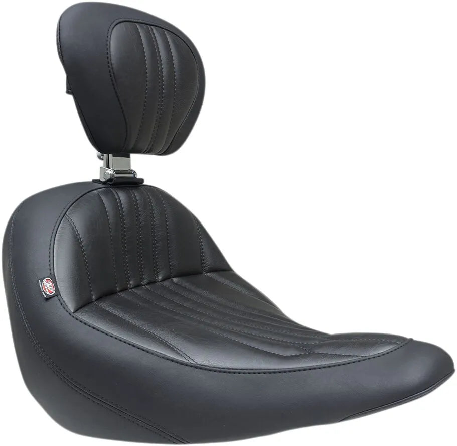Mustang Touring Seat - Black Vinyl - For Harley Davidson