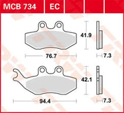 Trw All Round Sintrede Metal Bremseklodser - Foran