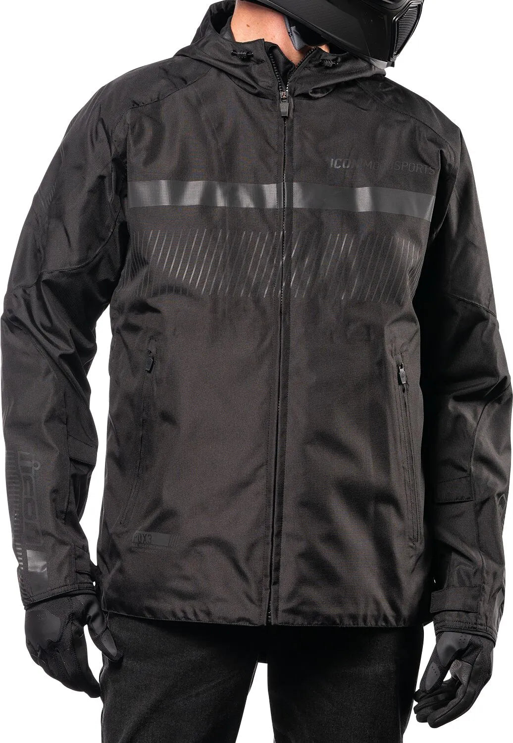 Icon Pdx3™ All Weather Motorcycle Jacket For Men - Black