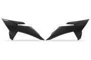UFO MX Radiator Covers for KTM (Pair) - Black ABS Plastic
