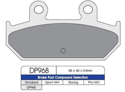 Dp Brakes Standard Sintrede Metal Bremseklodser - Bag