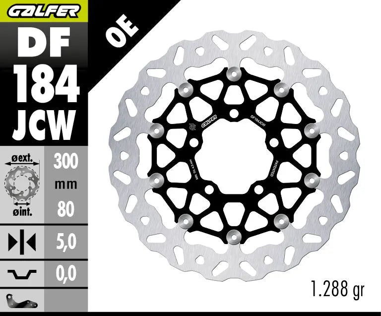 Galfer Floatech Wave Brake Rotor For Motorcycles - Front