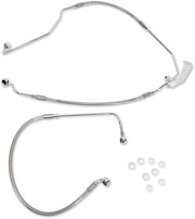 Drag Specialties rustfri stål bremseslange kit med ABS
