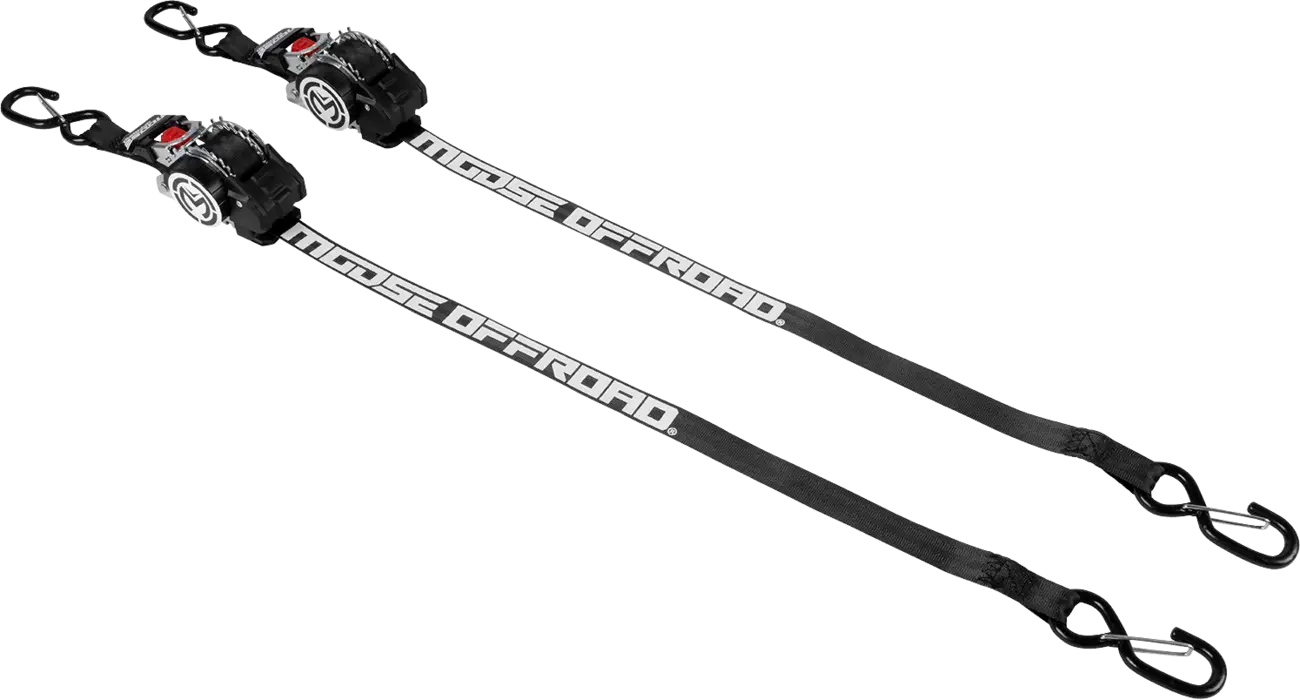 Moose Offroad Retractable Ratcheting Tie Down Straps