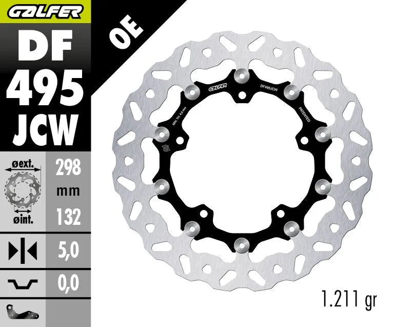 Galfer Floatech Wave Brake Rotor For Motorcycles - Front