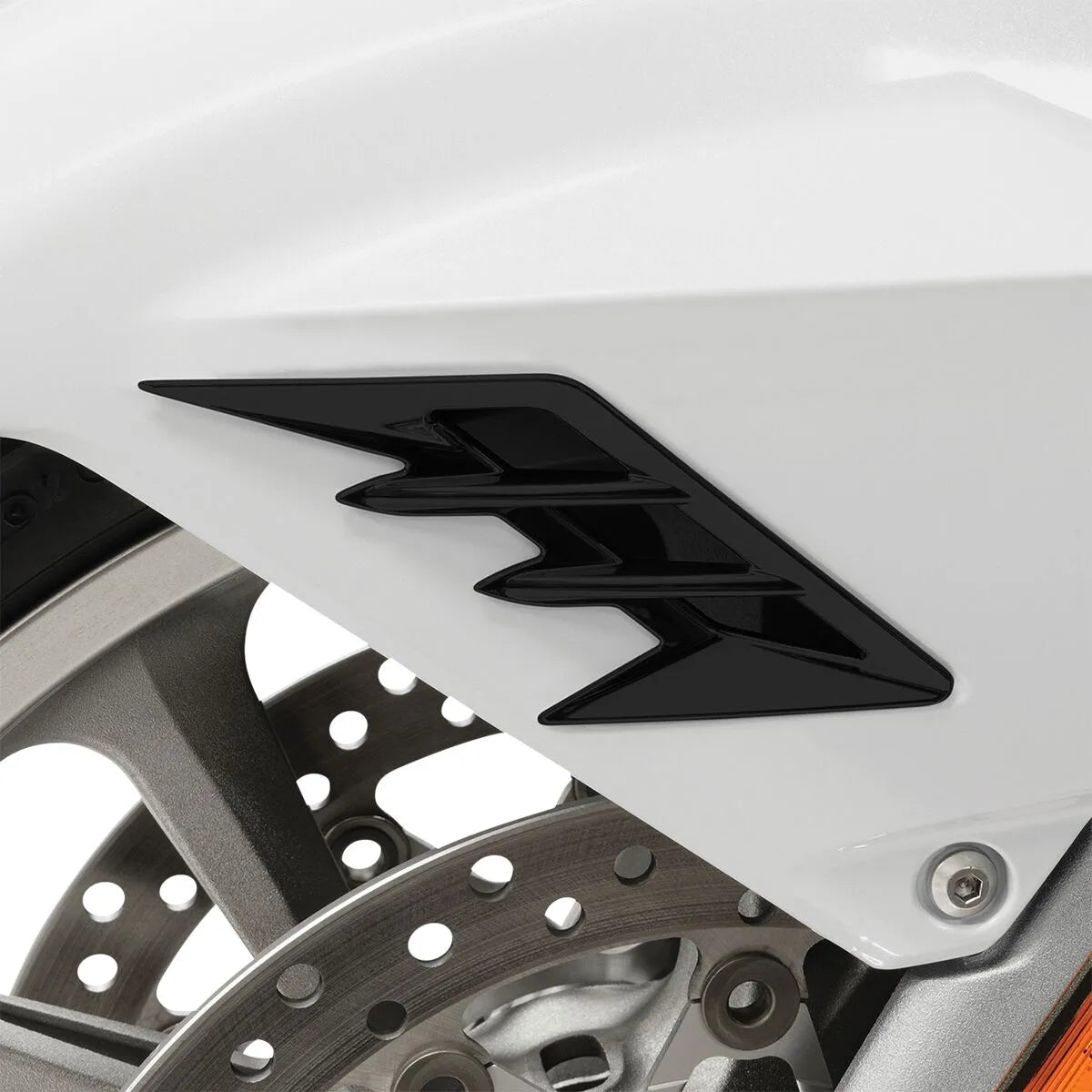 Show Chrome Front Fender Vent Filler Accent