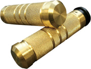 Accutronix Knurled Brass Motorcycle Grips