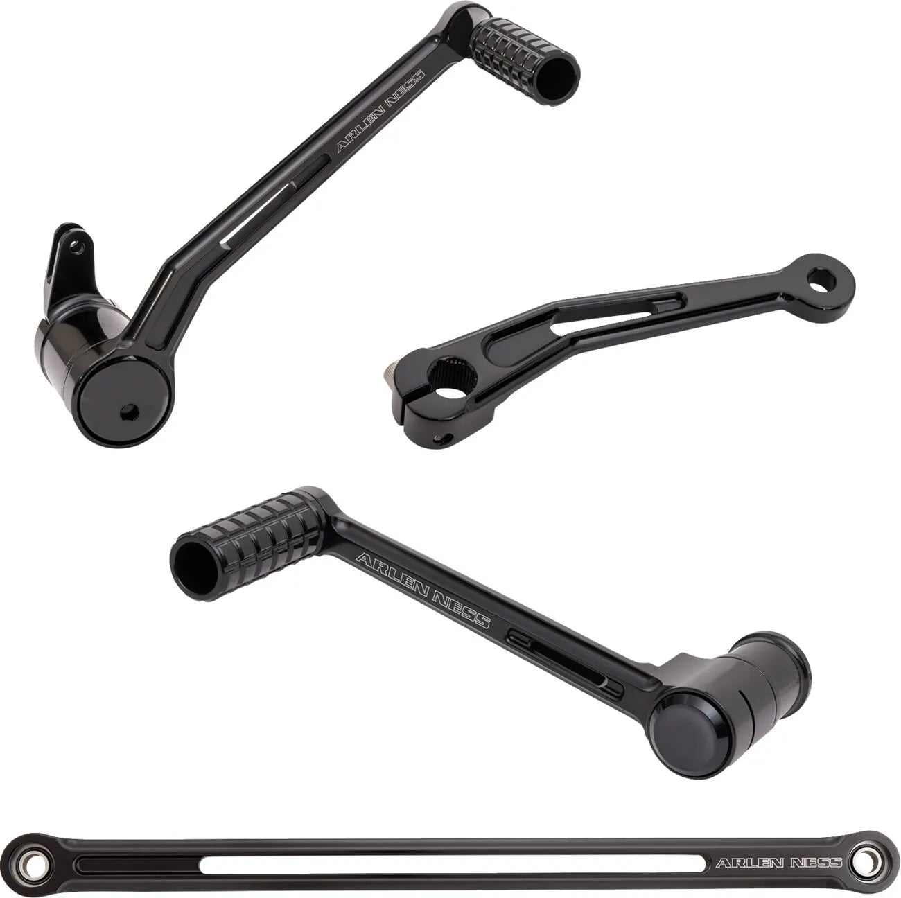Arlen Ness Speedliner Foot Control Kit - Black Anodized