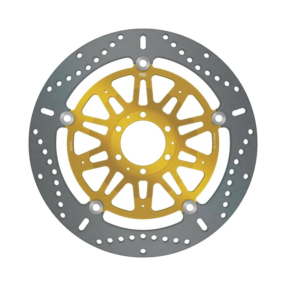 Ebc Pro-lite Bremseklodser Rund 320mm Guld/sølv - Foran