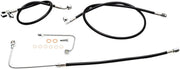 La Choppers Sort Flettet Bremse Slange Kit Med Abs