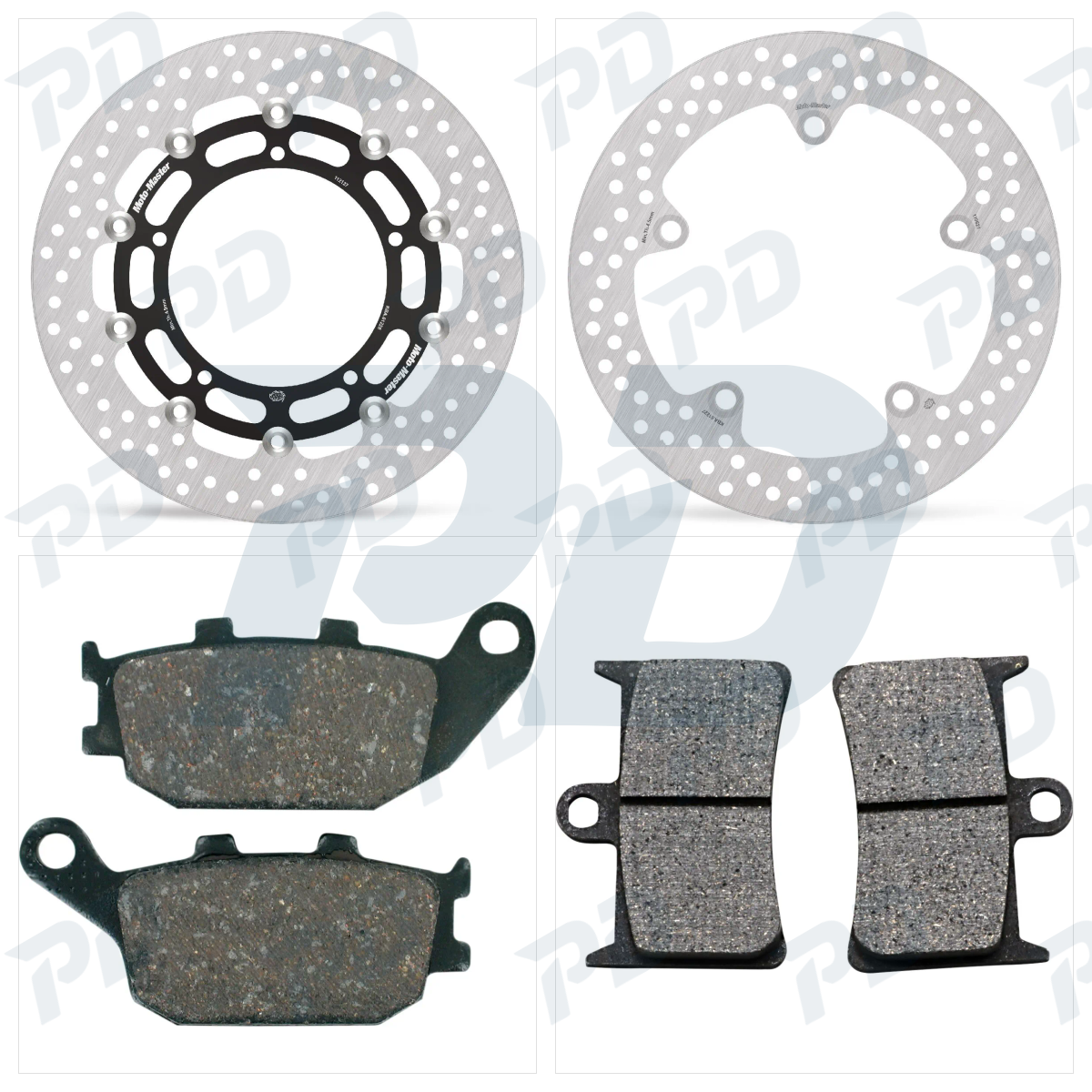 MOTO-MASTER Ceramic Brake Kit with Brake Discs & Brake Pads for Yamaha MT-09 2014-2022