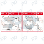 TRW Brake Pads Kit for Honda CB 500 1997-2003