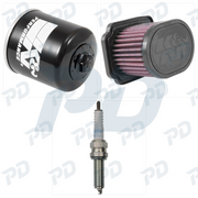 K & N + NGK SPARK PLUGS Service Kit with Oil Filter, Air Filter & Spark Plugs for Yamaha MT-07 2014-2024