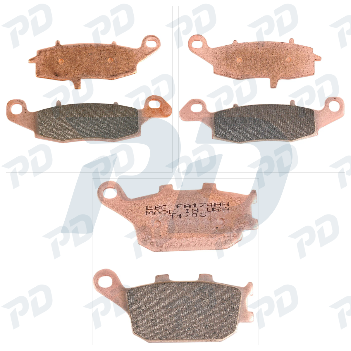 EBC Sintered Brake Pads Kit for Suzuki SV 650 2003-2024