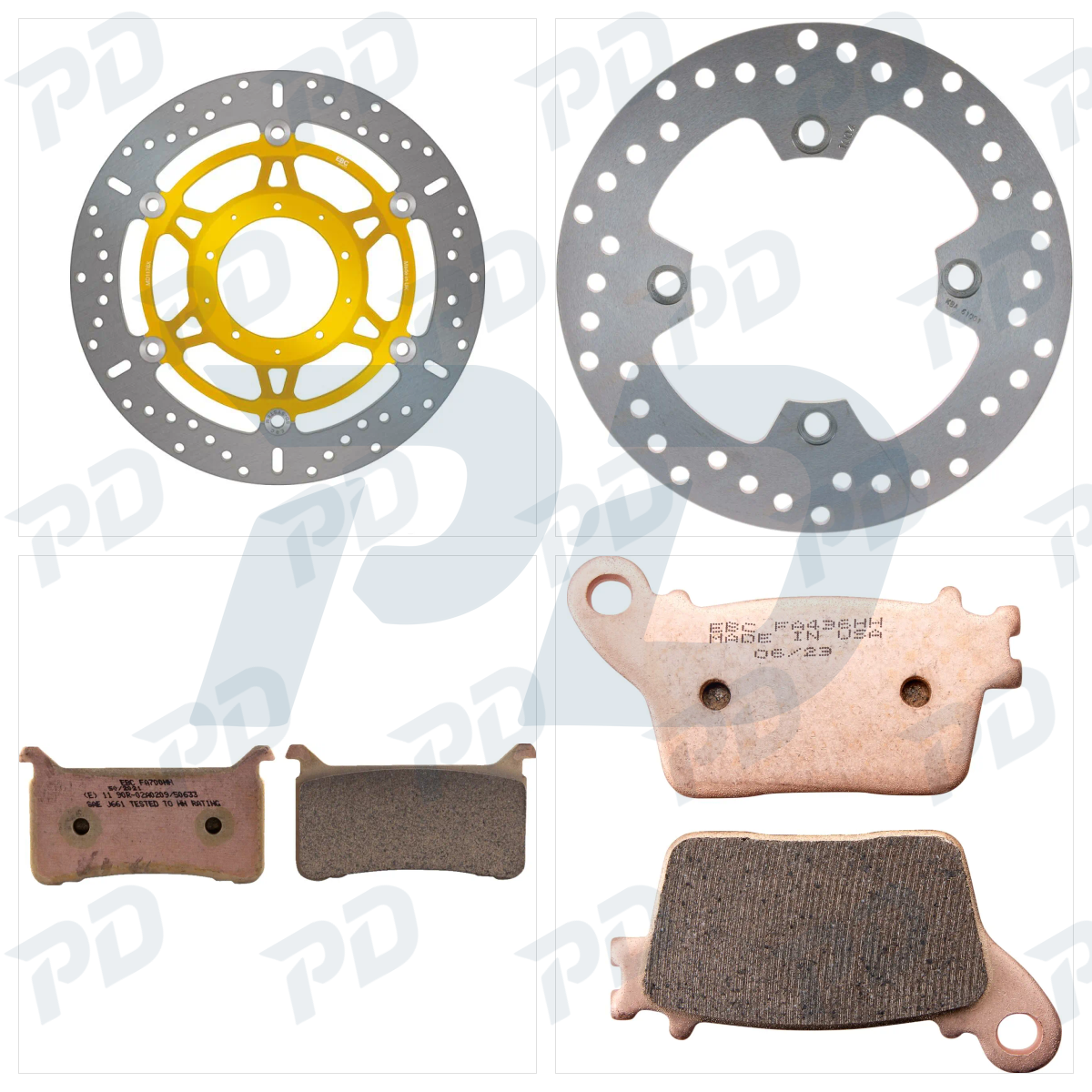 EBC Sintered Brake Kit with Brake Discs & Brake Pads for Honda CBR 1000 RR 2017-2026