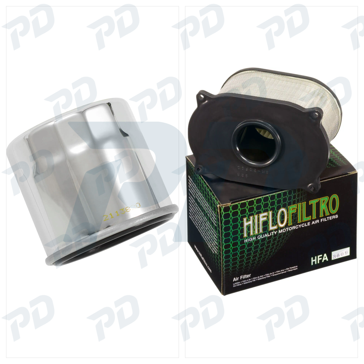 HIFLOFILTRO Service Kit with Oil Filter & Air Filter for Suzuki SV 650 1999-2002