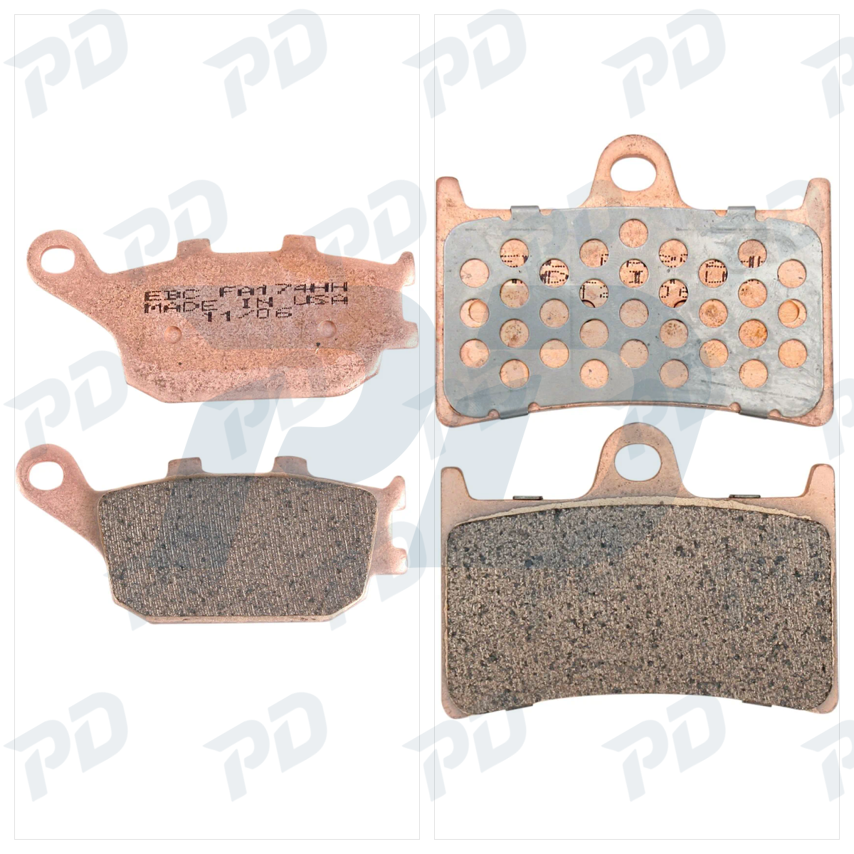 EBC Sintered Brake Pads Kit for Yamaha MT-09 2014-2026