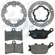 EBC Organic Brake Kit with Brake Discs & Brake Pads for Yamaha MT-09 2014-2026