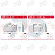 TRW Brake Pads Kit for BMW K 1200 2001-2005