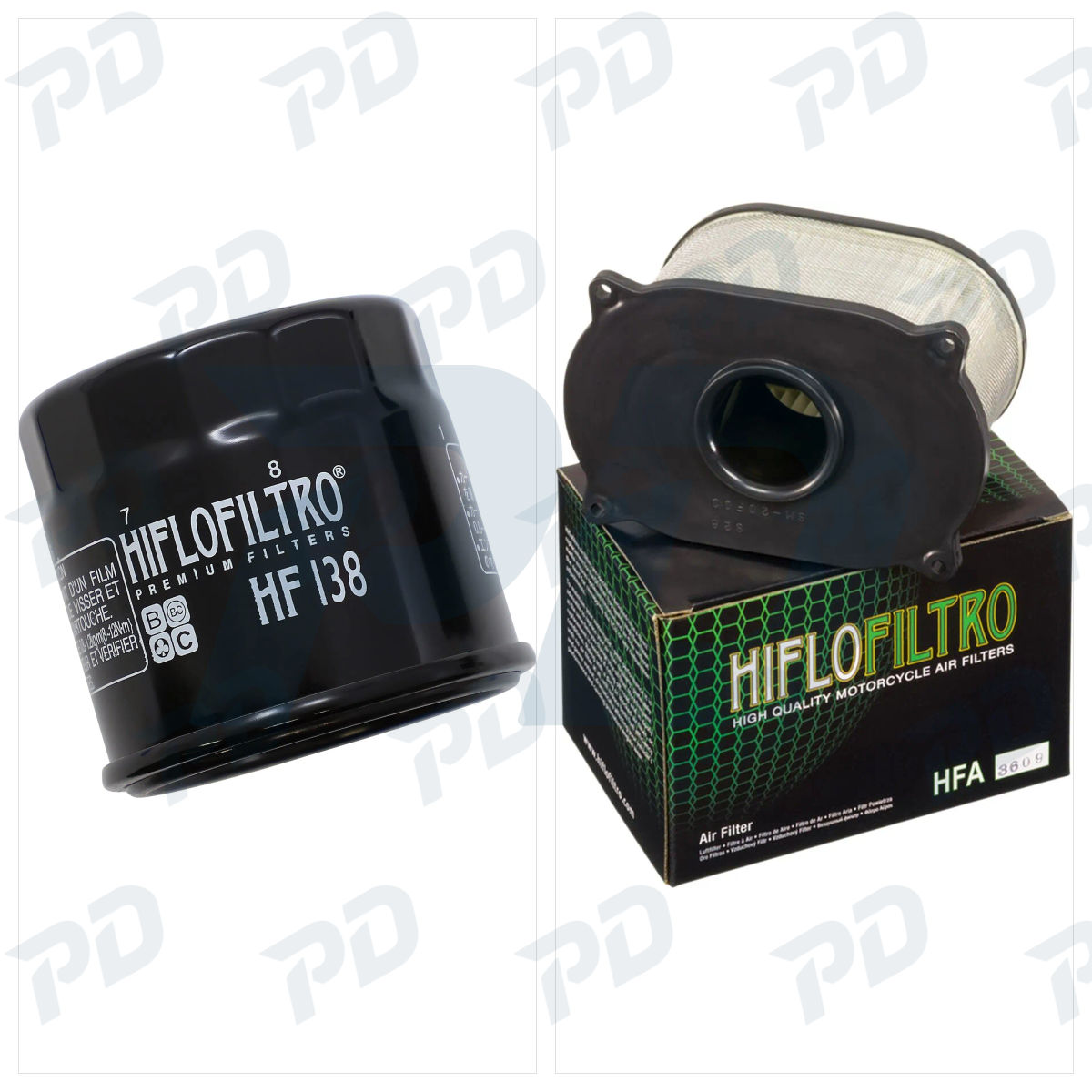 HIFLOFILTRO Service Kit with Oil Filter & Air Filter for Suzuki SV 650 1999-2002