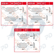 TRW Brake Pads Kit for Suzuki SV 650 2003-2009