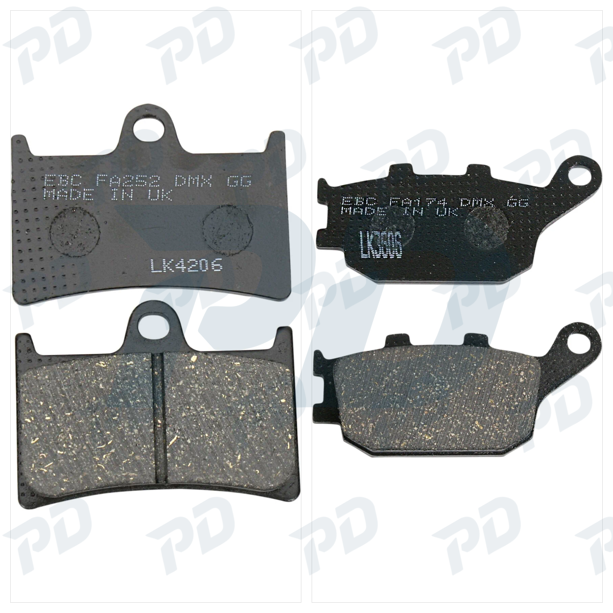 EBC Organic Brake Pads Kit for Yamaha MT-09 2014-2026