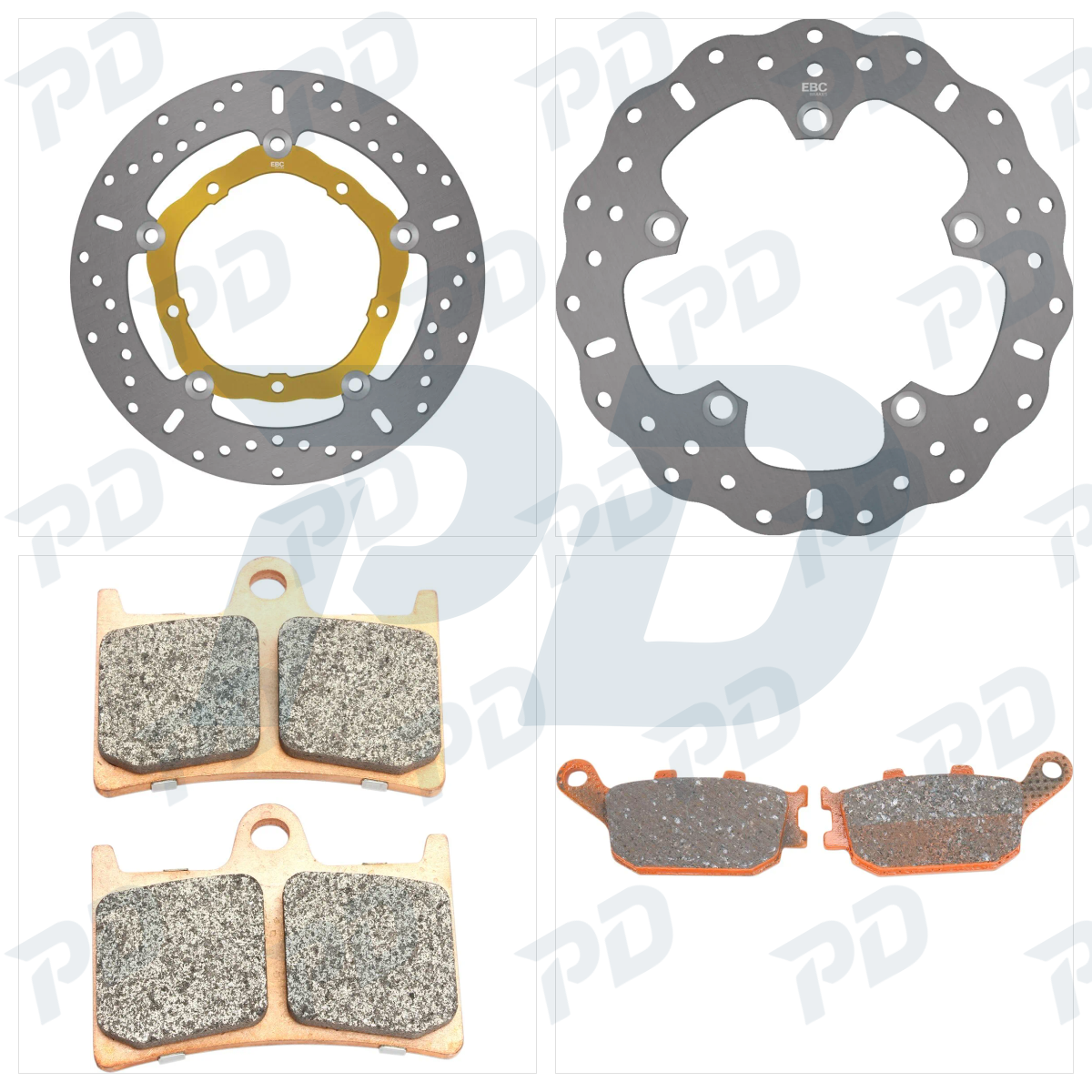 EBC Brake Kit with Brake Discs & Brake Pads for Yamaha MT-07 2014-2026