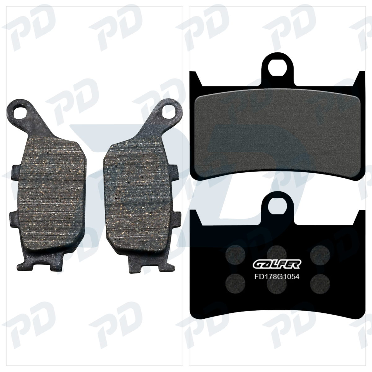 GALFER Brake Pads Kit for Yamaha MT-07 2014-2026