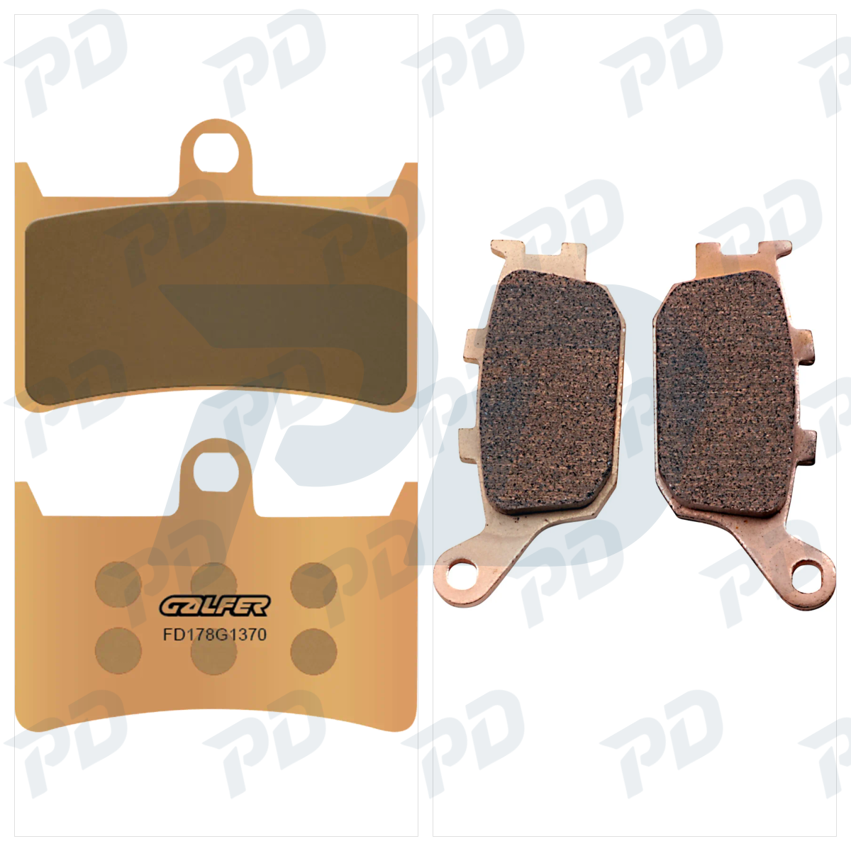 GALFER Sintered Brake Pads Kit for Yamaha MT-07 2014-2026