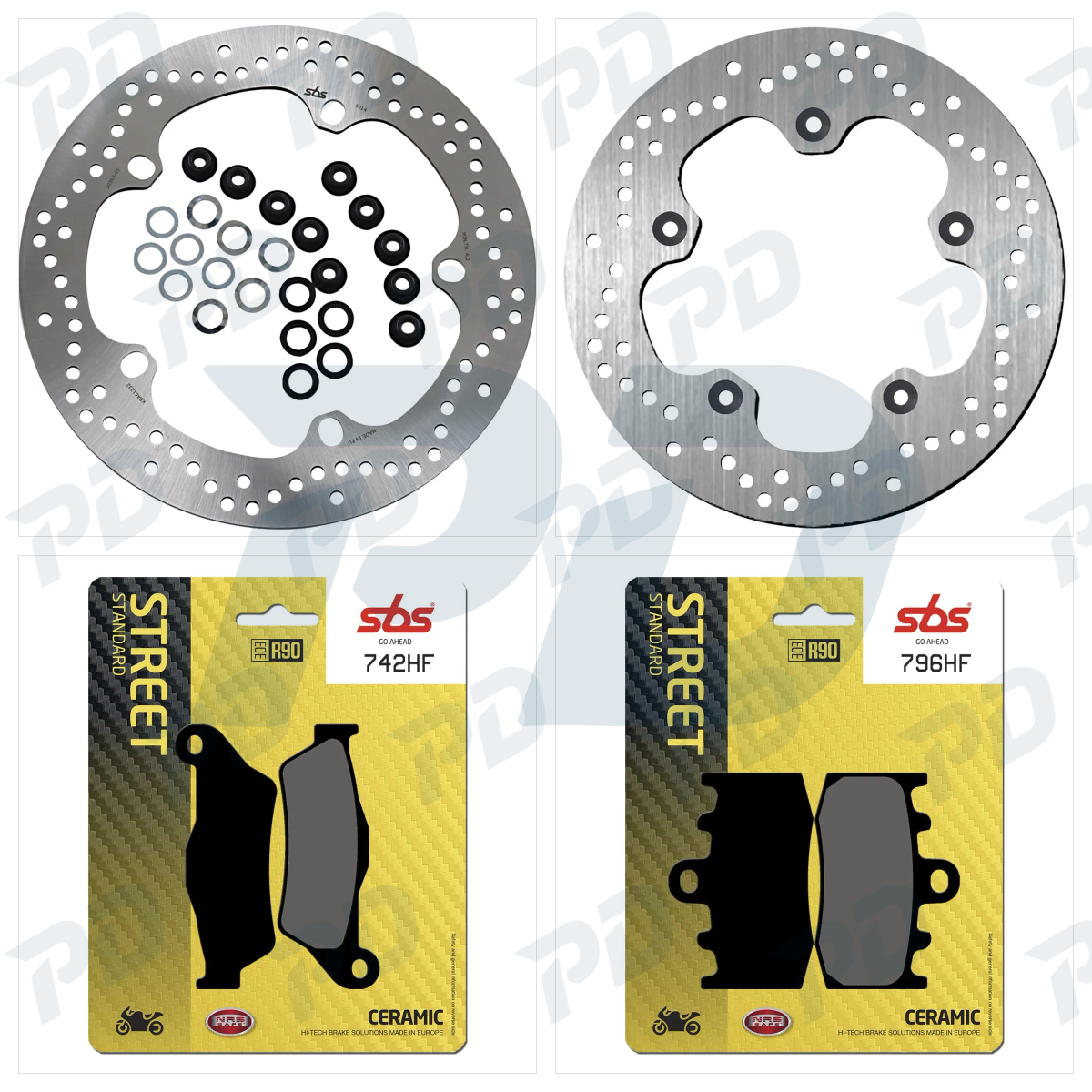 SBS Brake Kit with Brake Discs & Brake Pads for BMW R 1200 GS 2008-2012