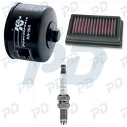 K & N + NGK SPARK PLUGS Service Kit with Oil Filter, Air Filter & Spark Plugs for BMW R 1200 GS 2008-2013
