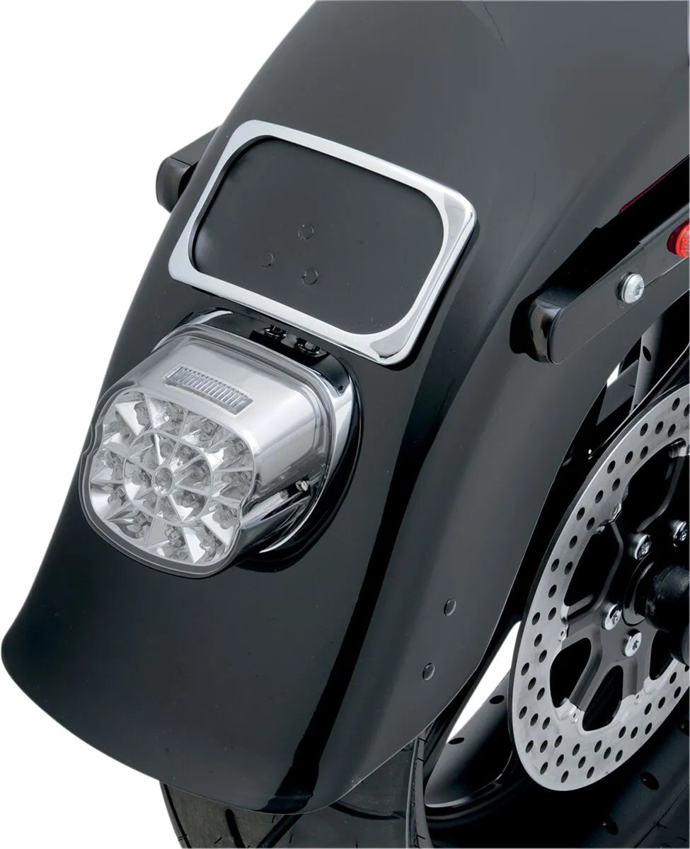 Drag Specialties Radius License Plate Mount For 4" X 7" Plates