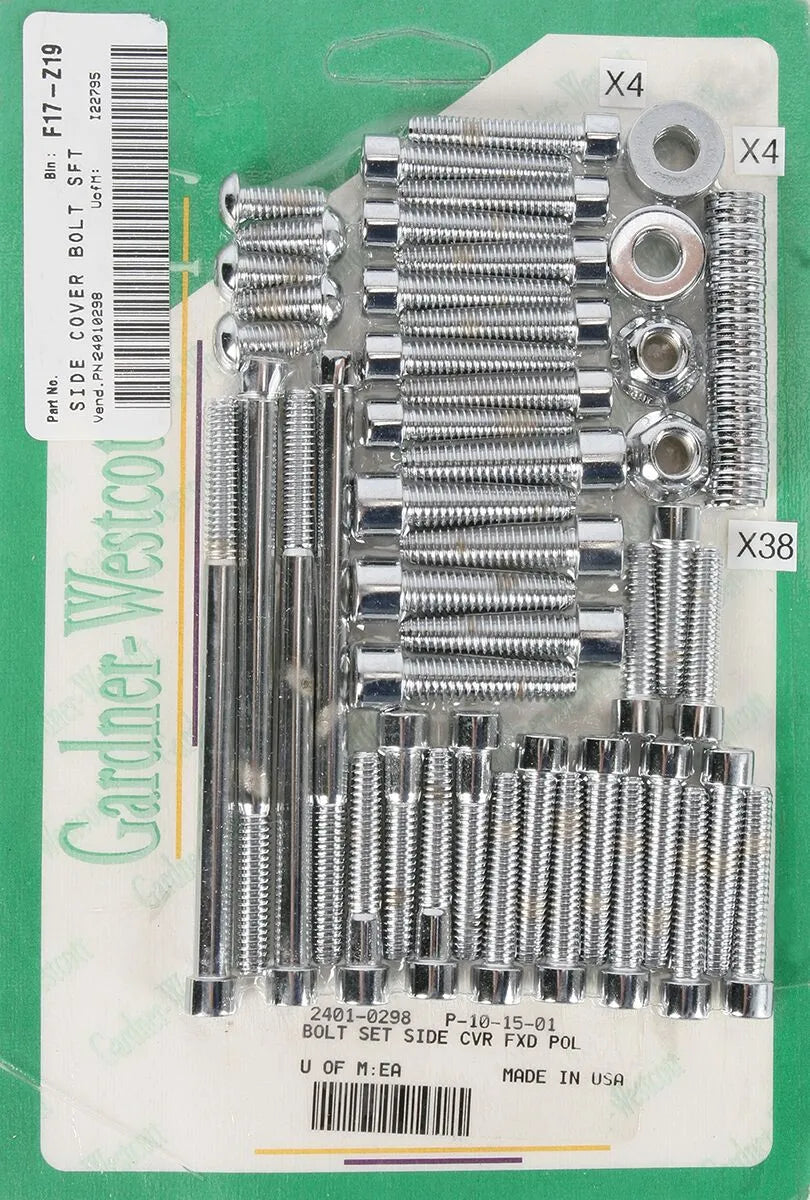 Gardner-Westcott Side Cover Bolt Kit