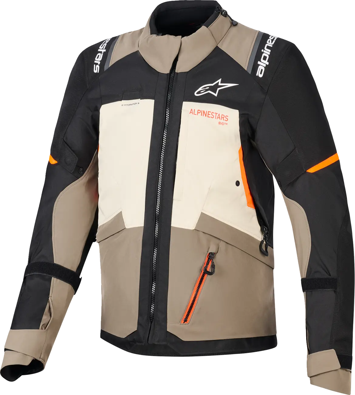 Alpinestars Andes V4 Drystar® All Weather Jacket - Black/Brown/Orange/White