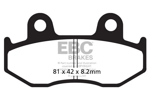 Ebc Sfa-hh Series Sintered Brake Pads For Scooters - Rear