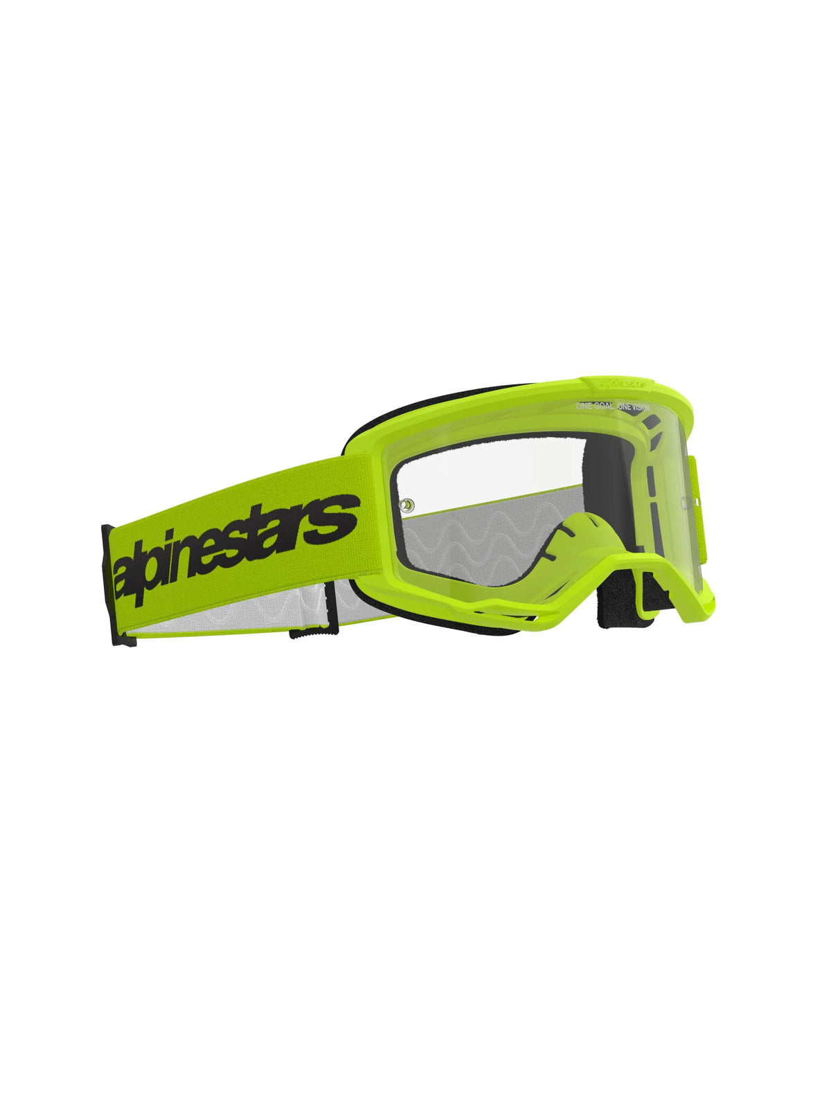 Alpinestars Vision 3 Wordmark Goggle Yellow Clear