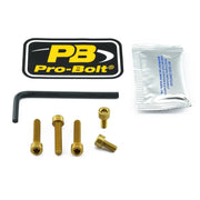 Pro Bolt Aluminium Fuel Cap Kit - Gold