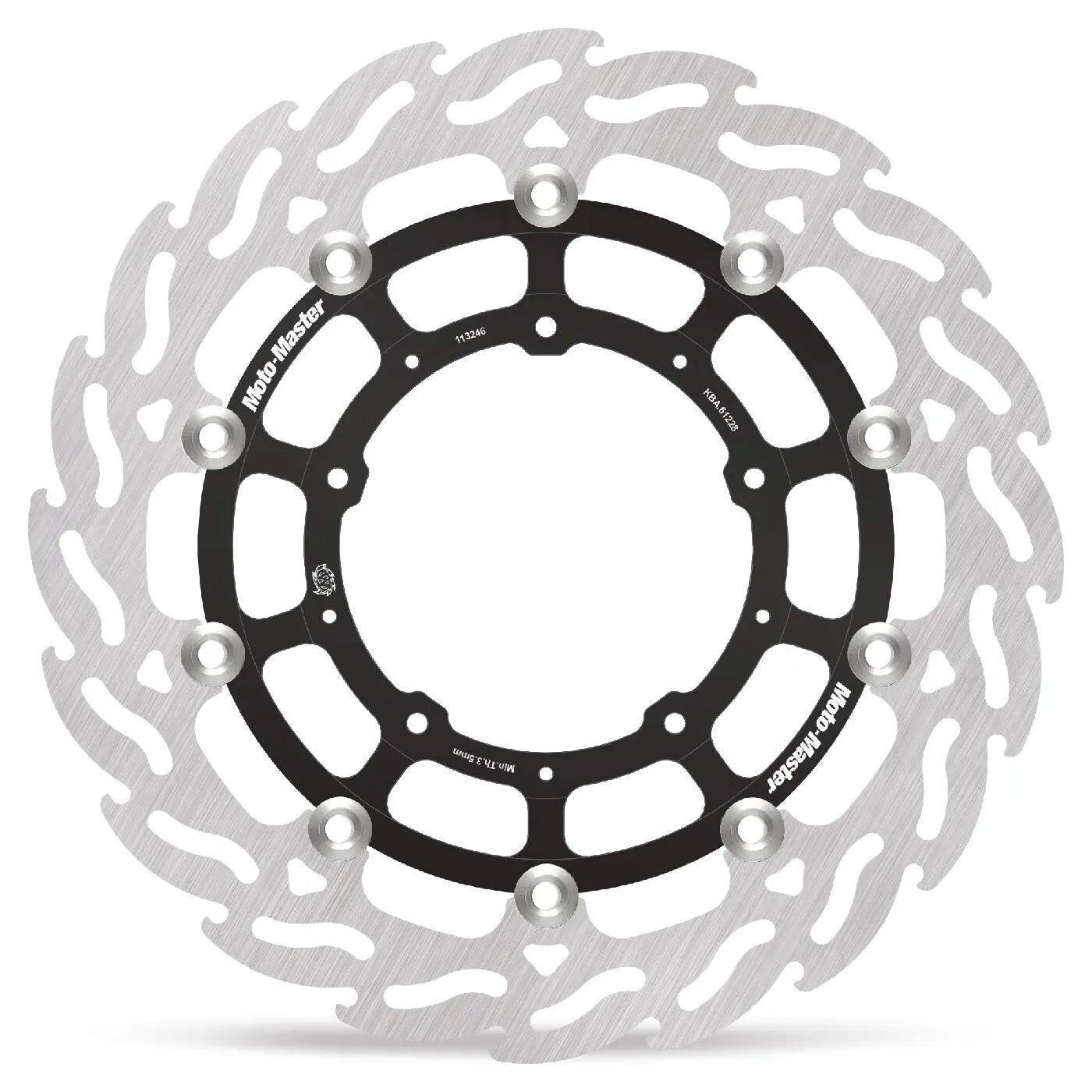 Moto-master Flame Series Flydende Bremse Rotor - 296mm - Foran
