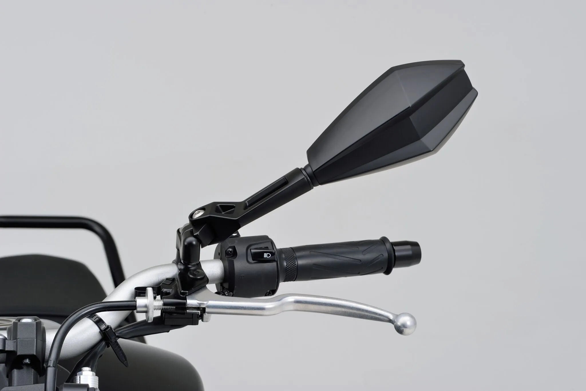 Daytona Aluminum Abs Mirror - Black