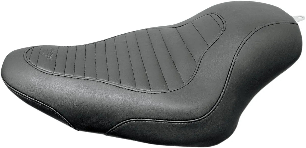 Mustang Tripper Solo Seat - Synthetic Leather - For Harley Davidson