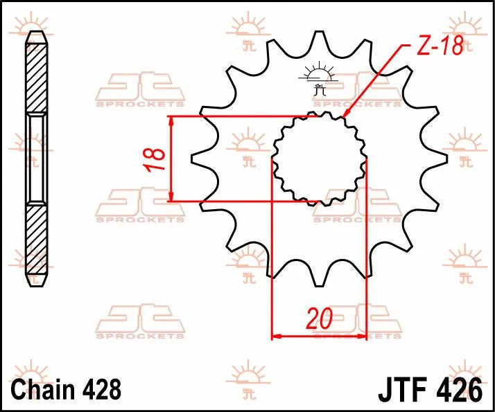 Jt Sprockets Front Sprocket - 15 Tooth