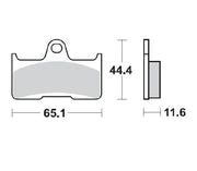 Moto-master Nitro Atv Bremseklodser Sintrede Metal - Bag