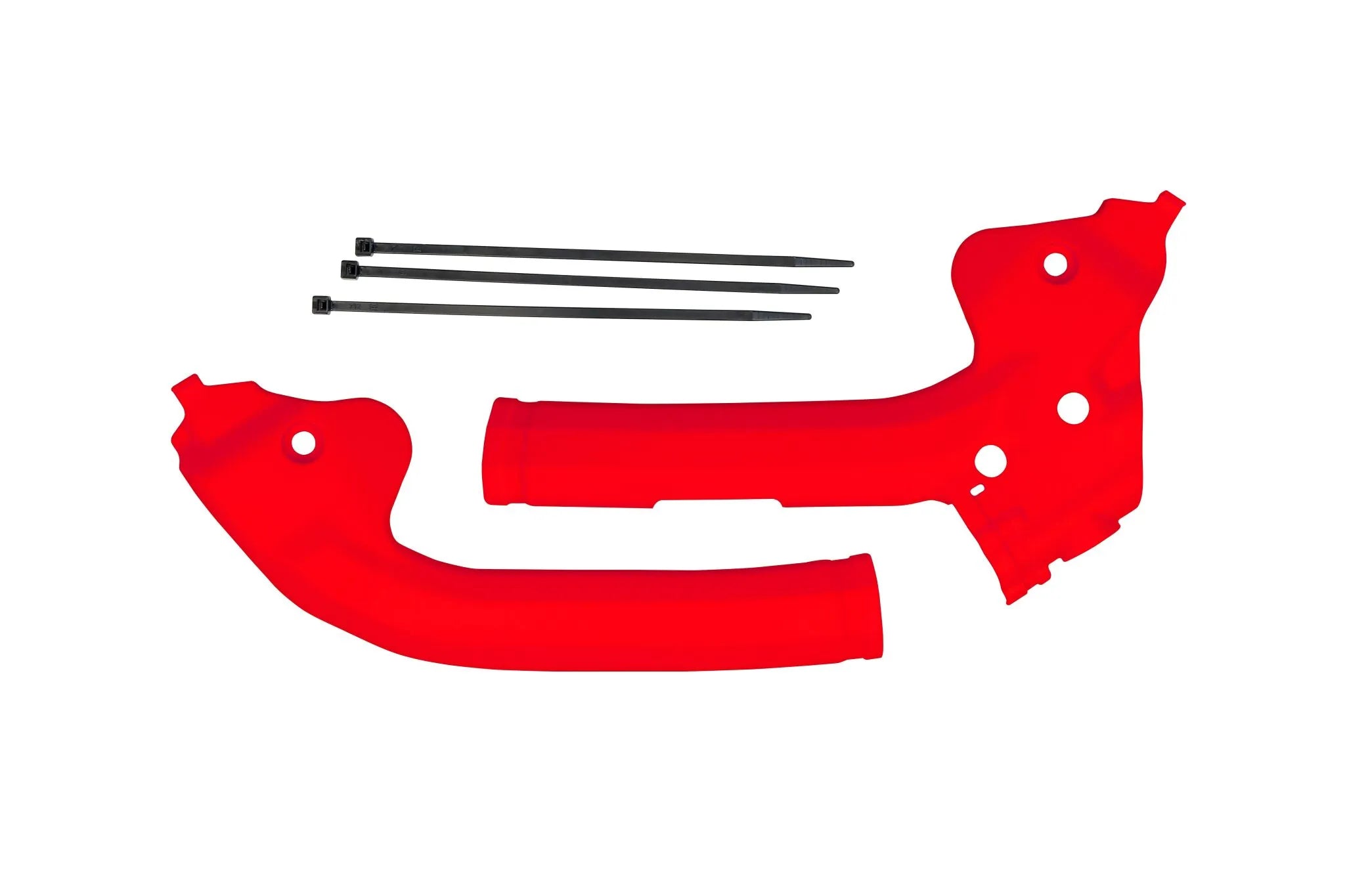 Ufo Frame Guards For Dirt Bikes - Red Plastic