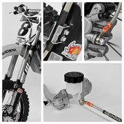 Moto-master Rustfrit Stål Forreste Bremse Slange Kit