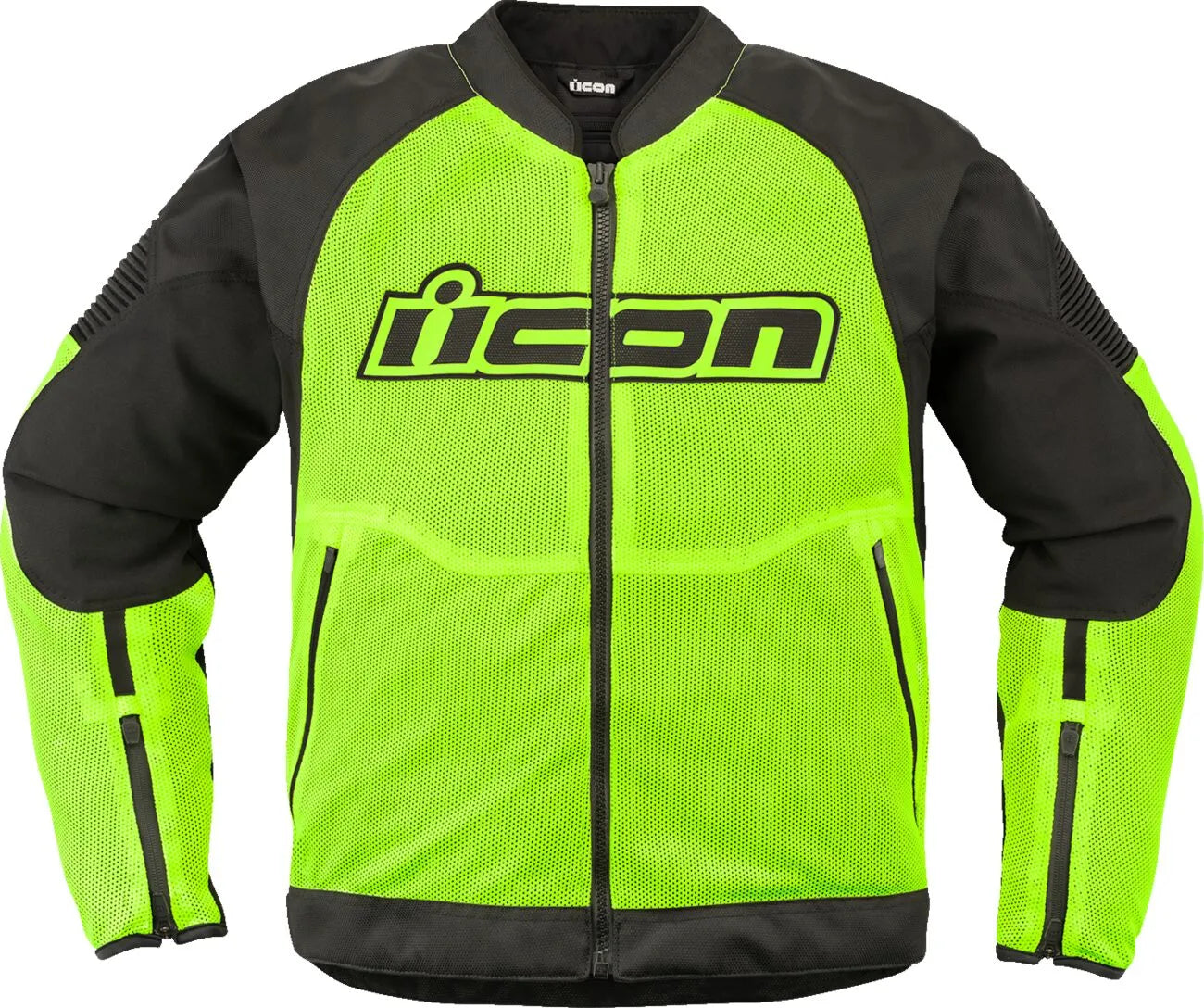 Icon Overlord3 Mesh™ Jacket For Men - Black/Hi-Vis Yellow