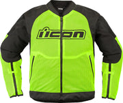 Icon Overlord3 Mesh™ Jacket For Men - Black/Hi-Vis Yellow