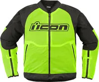 Icon Overlord3 Mesh™ Jacket For Men - Black/Hi-Vis Yellow
