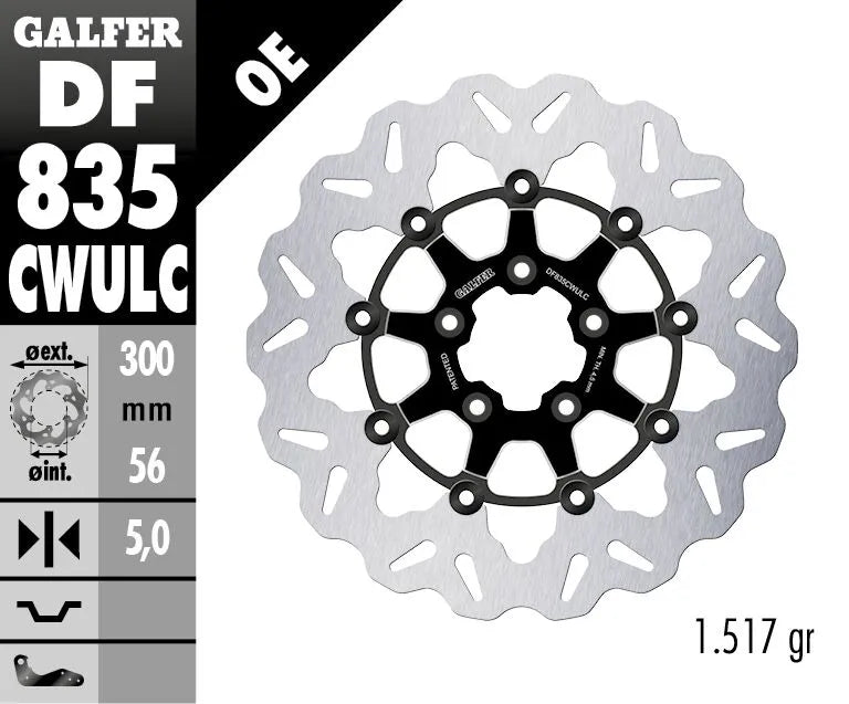Galfer Brake Rotors For Motorcycle - 300 Mm - Front